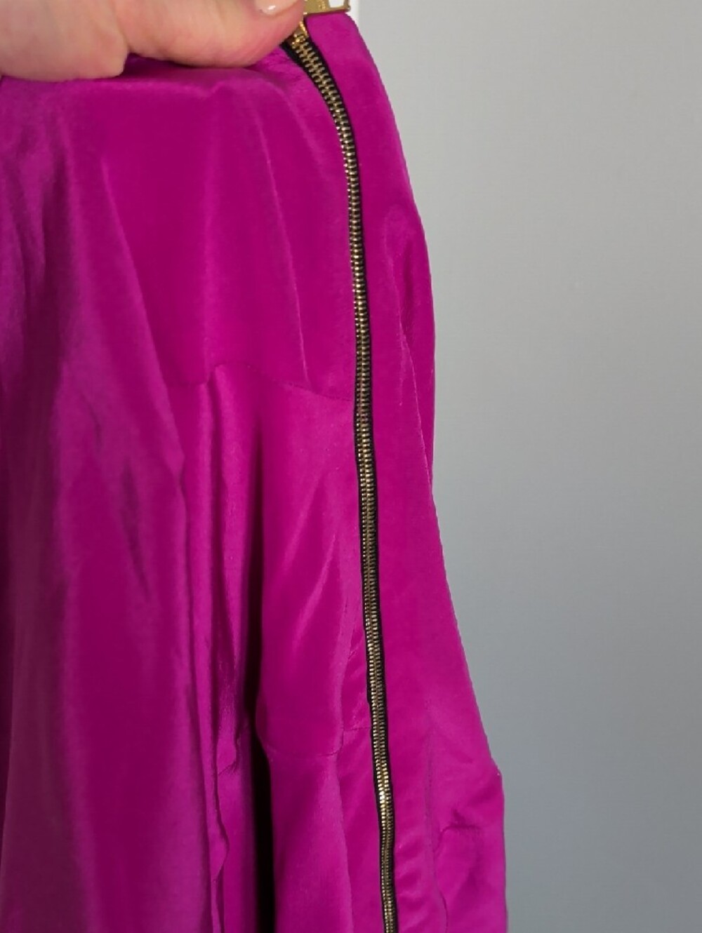 Robert Rodriguez Fuchsia One-Shoulder Ruffle Dress - Picture 4 of 4